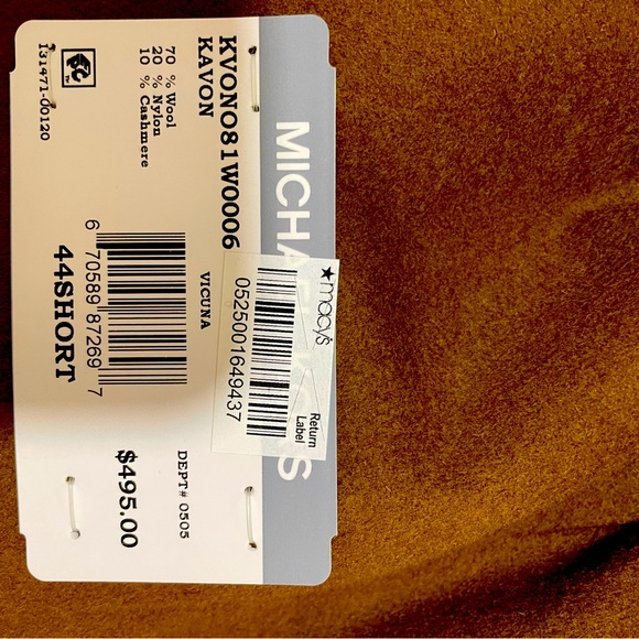 Michael Kors Luxury Wool Cashmere Overcoat - Picture 3 of 7